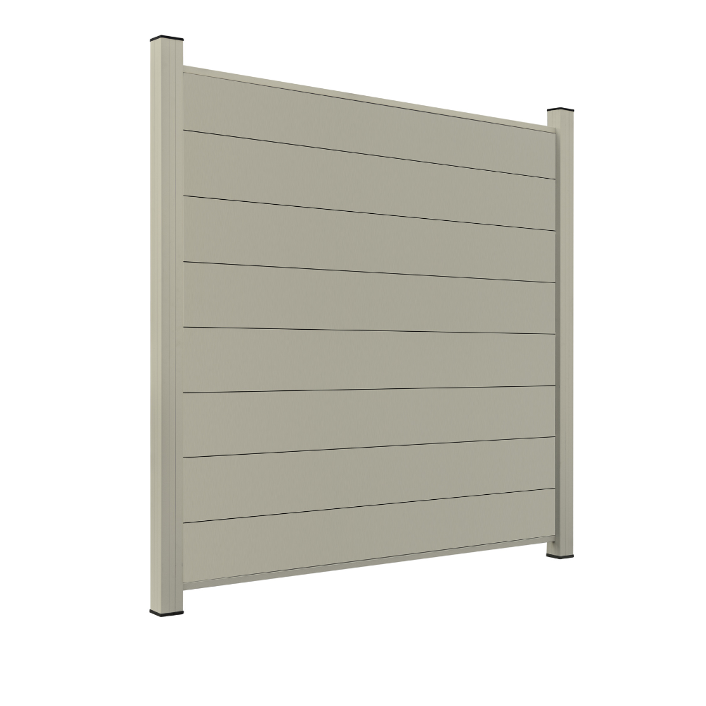 ModuLine ALU-Zaunprofil Komplettset MARIO / Seidengrau