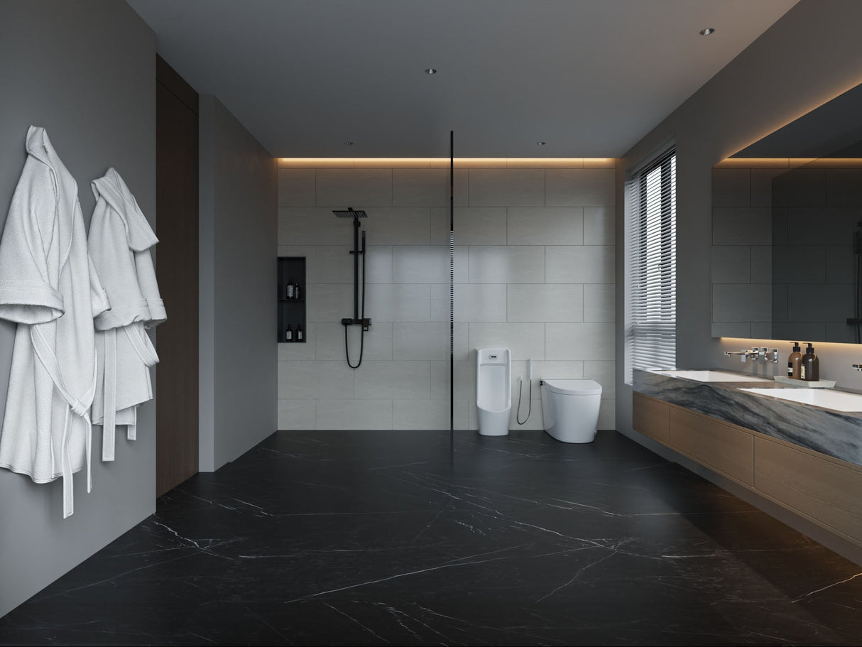 SPC-Wandverkleidung Grau Feinstruktur 800x400mm - Inhalt 1,92m²