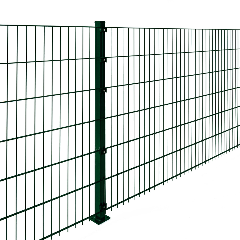 Doppelstabmattenzaun 8/6/8 mm in Moosgrün