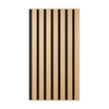 Akustikpaneel Premium Kiefer – Filz Schwarz 244 × 60 cm