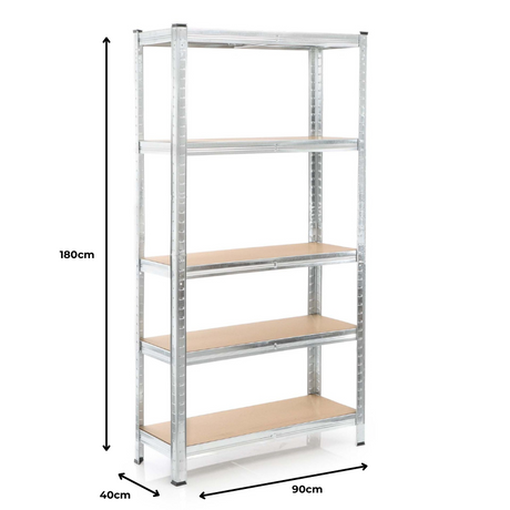 10x Schwerlastregal / Steckregal 180x90x40cm | 625kg Traglast