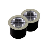 LED-Solar-Bodeneinbauleuchten 2er-Set