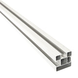 ModuLine Alu-Pfosten Seidengrau 80 x 80 inkl. Kappe und Abdeckprofil