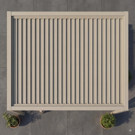 SkyShade Pro 3x3m Aluminium-Pergola mit LED & App-Steuerung – Seidengrau