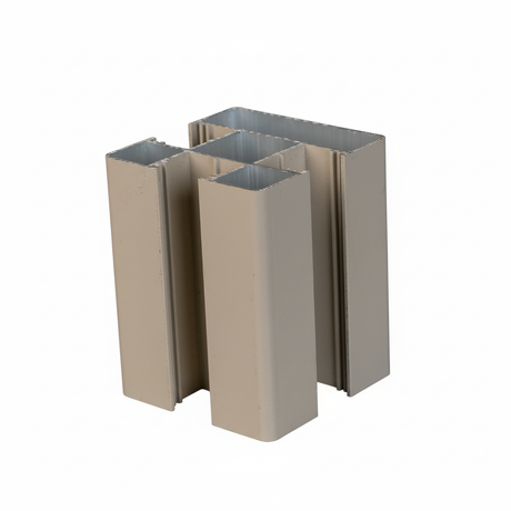 Muster ALU-Sichtschutzzaun Pfosten Seidengrau