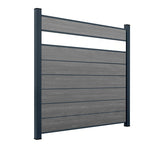 WPC Sichtschutzzaun ENZO Basalt - Style Anthrazit