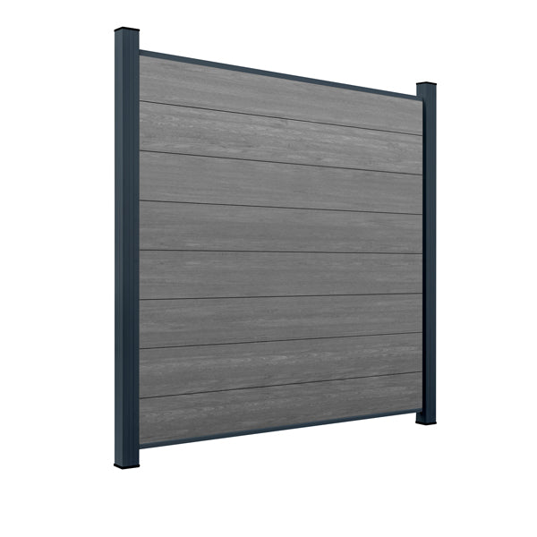 WPC Sichtschutzzaun ENZO Basalt - Standard Anthrazit