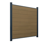 WPC Sichtschutzzaun ENZO Muskat - Standard Anthrazit