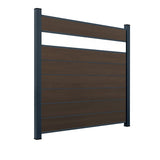 WPC Sichtschutzzaun ENZO Natur - Style Anthrazit