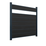 WPC Sichtschutzzaun ENZO Nero - Style Anthrazit