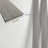 WPC Terrassendiele Massiv Antik Basalt