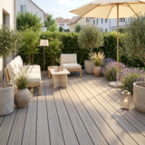 WPC Terrassendiele Massiv Antik Basalt