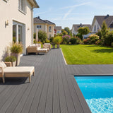 WPC Terrassendiele Massiv ECO Granit