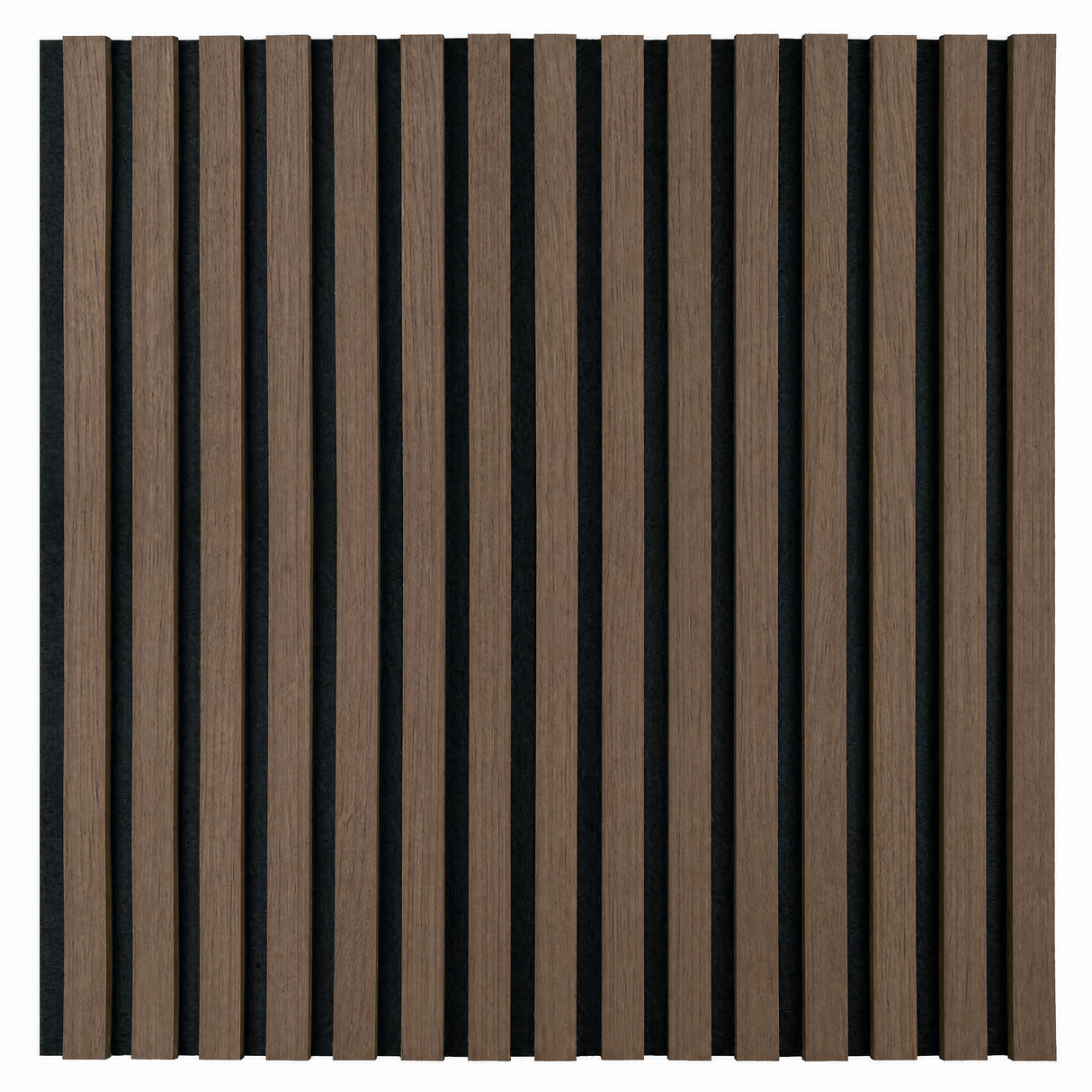Akustikpaneel Premium Walnuss – Filz Schwarz 244 × 60 cm