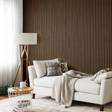 2er Set Wandverkleidung Akustikpaneel Comfort Walnuss 240x60cm