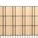 Sichtschutzstreifen Beige Rattan für Doppelstabmattenzäune 255cm