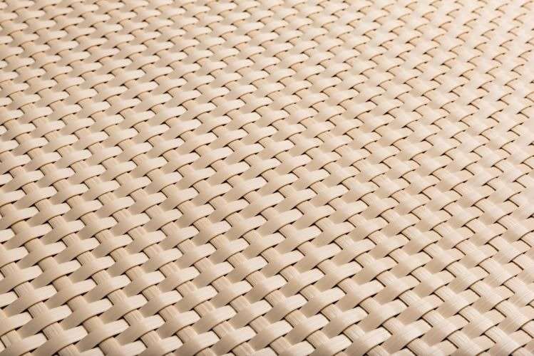 Zaun Sichtschutz Beige aus Rattan