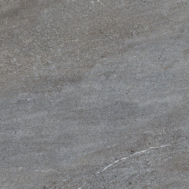 Feinsteinzeug Terrassenplatte Quarzit Dunkelgrau 60x60x2cm (2er-Set)